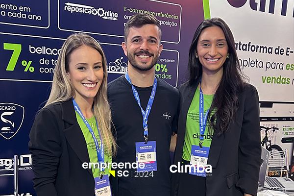 Cliente no Stand Climba no Empreende SC 2024