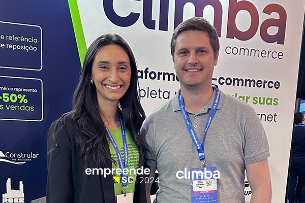 Cliente Stand Climba no Empreende SC 2024
