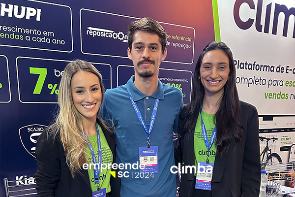 Cliente Stand Climba no Empreende SC 2024
